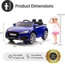Electric Car for Kids, Licensed Audi 6V Kids Ride on Car Toy for Toddlers with Remote - Dark Blue by TinyTreasures Baby Boutique