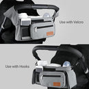 Momcozy Universal Stroller Organizer with Insulated Cup Holder Detachable Phone Bag & Shoulder Strap, Fits for Stroller like Uppababy, Baby Jogger, Britax, BOB, Umbrella and Pet Stroller by TinyTreasures Baby Boutique