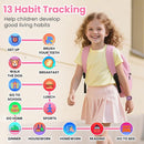 Waterproof Smart Watch for Kids Girls Ages 5-12 with 39 Games, HD Camera, Video, Music, Habit Tracking, Alarm, Pedometer, Kids Smart Watch Chrismars Birthday Gift for Girls Age 5 6 7 8(Pink) by TinyTreasures Baby Boutique