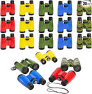 20 Pack Binoculars Toy for Kids, Kids Binoculars with Compass and Neck String, Nature Exploration Toys, Party Favors Learning Gifts for Sightseeing, Camping Adventure, Birdwatching by TinyTreasures Baby Boutique