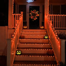 YEGUO 4 Pack Orange Solar Halloween Lights Outdoor Waterproof, Each 33ft 100 LED Solar Fairy Lights, 8 Modes Solar String Lights by GreenHaven Gardens