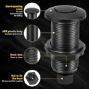 Garbage Disposal Air Switch Kit, Garbage Disposal Button, Sink Top Waste Disposer On/Off Switch, Matte Black (Stainless Steel Cover), UL Listed Air Switch Compatible with All Garbage Disposals by CozyNest Decor
