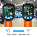 MESTEK Infrared Thermometer Gun, Non Contact Digital Laser Thermometer Temperature Gun with Color LCD for Cooking, Home Repairs, Humidity Measurement, Adjustable Emissivity -58°F to 1472°F(-50~800°C) by TinyTreasures Baby Boutique