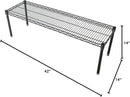 Omega Products Corporation 14" Deep x 42" Wide x 14" High Black Stationary Dunnage Rack by CozyNest Decor