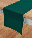 Solino Home Linen Rainforest Green Table Runner 72 Inches Long - 100% Pure Linen 14 x 72 Inch Table Runner for Dining, Dresser, Fall, Autumn, Thanksgiving - Fete by CozyNest Decor
