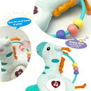 Baby Musical Activity Soft Toys with Sound & Light, Sensory Toys for Infant Developmental with Teether, Rattle and Textures, Soft Plush Toy for Newborn Gift 6 to 12 Months (Giraffe) by TinyTreasures Baby Boutique