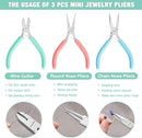 WORKPRO Jewelry Pliers Set, 3 Pack Jewelry Making Tool Kit Includes Mini Needle Nose Plier/Chain Nose Plier, Round Nose Plier and Wire Cutter for Jewelry Repair, DIY Crafts, Jewelry Making Supplies by TinyTreasures Baby Boutique