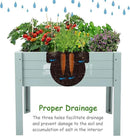 WONDER GARDEN Raised Garden Bed-Planters for Outdoor Plants - Wood Planter Boxes Outdoor for Kids with Legs and DIY Chalkboard for Vegetables Flower Herb by GreenHaven Gardens