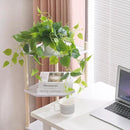 Tiita 1 Pack Fake Plants Artificial Scindapsus Aureus in Pots, Realistic Fake Greenery Potted Plants for Home Office Desk Window Sill Bathroom Bedroom Outdoor Indoor by CozyNest Decor