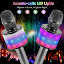 Amazmic Kids Karaoke Microphone Machine Toy Bluetooth Microphone Portable Wireless Karaoke Machine Handheld with LED Lights, Gift for Children Adults Birthday Party, Home KTV(Gray) by TinyTreasures Baby Boutique