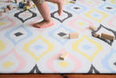 Cushmat Stylish Reversible Foam Play Mat (Large, Luxe Play - Charcoal Star) - Soft, Waterproof, Durable Play mat for Infants, Babies, Toddler, Kids & Grownup - 6.5ft x 4.5ft by TinyTreasures Baby Boutique
