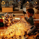 Quntis 328ft 500 LED Christmas String Lights, Waterproof Outdoor/Indoor Fairy Lights 8 Modes Plug in, Warm White Clear Wire for Home Bedroom Wedding Party Holiday Garden Tree Decorations Lighting by GreenHaven Gardens