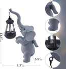 Solar Garden Statues Outdoor Decor,Angel Elephant Statue Outdoor Clearance,Resin Outdoor Statues Garden Decor for Outside Patio Woman Mom Gifts (Angel Elephant) by GreenHaven Gardens