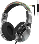 QearFun Kids Headphones Wired with Mic, 85/94dB Safe Volume Limit, Foldable Over Ear, Tangle-Free Cord & Sharing Port, Wired On-Ear Headset for School, Chromebook, Tablet, Travel - Boys & Girls by TinyTreasures Baby Boutique