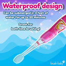 Brush-Baby - KidzSonic Unicorn Kids Electric Toothbrush, Ages 3+ Years - DeepClean Bristles, Suction Base - Fun Design with Flashing Lights - 2 x Replacement Heads & 1 x AAA Battery by TinyTreasures Baby Boutique