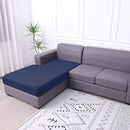 hyha Waterproof Sectional Couch Covers, Non Slip Sofa Couch Cushion Covers L Shape, Thick Stretch Jacquard Fabric, Washable Sofa Slipcovers with Elastic Bottom (1 Piece for Chaise, Navy) by CozyNest Decor