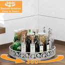 Lazy Susan Turntable Organizer, 13 inch Large Rotating Spice Rack Lazy Susan for Dining Table Top Cabinet Countertop Pantry Kitchen Cupboard Bathroom White by CozyNest Decor