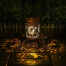 Solar Lanterns Outdoor Waterproof - Cat Garden Decor Birthday Gifts for Women Mom Grandma Hanging Solars Lights Metal Solar Lantern for Outside, Patio, Outdoor, Yard, Backyard, Porch