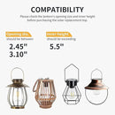 Replacement Solar Light Parts-Solar Lanterns Outdoor Waterproof Two Sizes for Versatile Switching 2 Pack They Can Serve As Accessories Or Stand Alone As Lanterns by CozyNest Decor