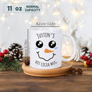 Custom Christmas Mugs Personalized Hot Cocoa Mug for Kids Snowman Hot Chocolate Mug Customized Winter Holiday Mugs 11 oz Christmas Ceramic Mug Xmas Gifts for Boys Girls Family Christmas Decorations by TinyTreasures Baby Boutique