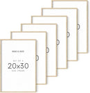 HAUS AND HUES 20x30 Picture Frames - Set of 6, Poster Frames, Gallery Wall Frame Set (Beige) - 20 x 30 Inches by CozyNest Decor