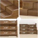 Bamboo Spice Rack Cabinet Organizer - 3 Tier Wooden Expandable Walnut Display Shelf by CozyNest Decor