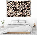 HZOHNAGO Leopard Print Tapestry Rustic Brown Leopard Wild Animal Printed Wall Tapestry Painting Wall Hanging for Bedroom Living Room Dorm 90" W x 60" H by CozyNest Decor