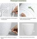 12/10/9 inch Large Self Watering Pots, Plant Pots with Mesh Drainage Holes for Indoor Outdoor Garden Plants, Flower Pots with Deep Reservoir, Set of 3 Plastic Planters, Specked White by CozyNest Decor
