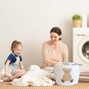 INough Cotton Rope Basket Toy Storage Baskets for kids Laundry Hamper, Gift Basket Empty Baby Shower Baskets with Handles, Cute Bins Blanket Stuffed Animal Storage for Nursery, Living Room Decor, Bear by TinyTreasures Baby Boutique