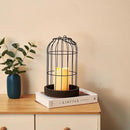 PHOSPHOR Home Decor Candle Lanterns, Set of 2 Rustic Cage Candle Holder, Tian Yuan Nong she，for Living Room, Fireplace Mantle, Dining Table Centerpieces Home Kitchen Decor by CozyNest Decor