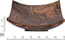 AeraVida Square-Shaped Mango Tree Wood with Dark Stain Serving Dish or Fruit Bowl | Wood Decor Bowl by CozyNest Decor