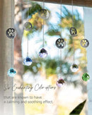 Dog Memorial Gifts, Unique Loss of Pet Sympathy Idea, Navy Blue Crystal Ball Rainbow Suncatcher with Paw Print for Cat or Dog Remembrance and Bereavement by GreenHaven Gardens