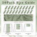 20 Pack Sage Green Cheesecloth Table Runner 10FT Rustic Gauze Fabric Cheese Cloth Table Runner for Wedding Bridal Baby Shower Table Decor 20 x 120 Inch Long Boho Sheer Birthday Party Table Decorations by CozyNest Decor