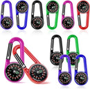 12 Pcs Mini Compass Keychain for Kids Bulk, Small Pocket Magnetic Compass Survival Hiking for Outdoor Survival Camping Party Backpacking Accessory by TinyTreasures Baby Boutique