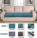 H.VERSAILTEX Super Stretch Individual Seat Sofa Covers Couch Slipcover Sets Thick Jacquard Textured Twill Fabric (3 Piece Sofa Cushion Covers, Storm Blue) by CozyNest Decor