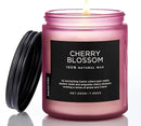 M&SENSE Cherry Blossom Scented Spring Candle, Best Smelling Stress Relief Aromatherapy Candle, 50 Hours 7.05oz Natural Soy Wax Romantic Candle Gifts for Women & Home Decor by CozyNest Decor