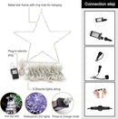 Christmas Decorations Star String Lights, 320 LED Waterfall Tree Lights with 13" Topper Star 8 Lighting Modes Indoor Outdoor Decorative for New Year, Holiday, Wedding, Party by GreenHaven Gardens