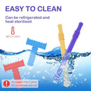 ERKOON Sensory Chew Toys for Autistic Children, 4pcs Teething Chewy Tubes Oral Motor Toys for Chewies with Special Needs, Autism Children Teether Straw BPA Without Refrigerator & Dishwasher Safe by TinyTreasures Baby Boutique