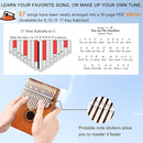 Kalimba Thumb Piano 17 Keys Portable Finger Piano Marimba Music Gifts for Adults Kids by TinyTreasures Baby Boutique