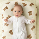 LifeTree Muslin Baby Lounger Cover, Newborn Slipcover Lounger Cover for Boys Girls Infant, Soft 70% Viscose from Bamboo and 30% Cotton, Cover Only, Bear Pattern, 30.7in x 20in by TinyTreasures Baby Boutique
