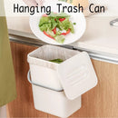 LALASTAR Compost Bin Indoor Kitchen Sealed, Hanging Small Trash Can with Lid Under Sink for Kitchen, Food Waste Bin for Countertop, Mountable Garbage Can for Bathroom, RV, 5L/1.3 Gal, White by GreenHaven Gardens