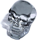 Model Statue for Home Décor Crystal Skull Decorative Figurine Gifts for Women Husbands Halloween Head Figurine Decoration Gift (Silver Skull) by CozyNest Decor