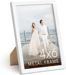 HAUS AND HUES Standalone White Aluminum Frame Set of 1-4x6 by CozyNest Decor