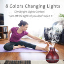 BZseed Aromatherapy Essential Oil Diffuser 550ml 12 Hours Wood Grain Aroma Diffuser with Timer Cool Mist Humidifier for Large Room, Home, Baby Bedroom, Waterless Auto Shut-off,7 Colors Lights Changing by TinyTreasures Baby Boutique