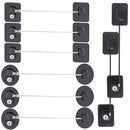 8 Pieces Refrigerator Locks for Children Adults with 10 Keys, Fridge Lock, Freezer Door Safety Cabinet Lock and Child Safety Cabinet Locks with Strong Adhesive (Black) by TinyTreasures Baby Boutique