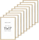 HAUS AND HUES 11x17 Picture Frame Set of 9-11 X 17 Frame Wood Picture Frames, 11x17 Poster Frame Wooden Picture Frames, 17x11 Picture Frame Wooden Frames, Frame 11x17 Natural Wood Frame by CozyNest Decor