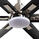72" Bankston Modern DC Motor Downrod Mount Reversible Ceiling Fan with Lighting and Remote Control