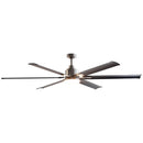 72" Bankston Modern DC Motor Downrod Mount Reversible Ceiling Fan with Lighting and Remote Control