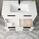 72" Bathroom Vanity Set With Ceramic Sinks And MDF Drawer Cabinets (SAK71852)