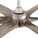 72" Jaydn Farmhouse Satin Nickel DC Motor Downrod Mount Reversible Ceiling Fan with Lighting and Remote Control